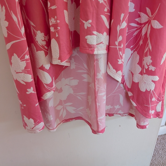 Ruby Rd. Pink and White Floral Dress - Picture 6 of 6